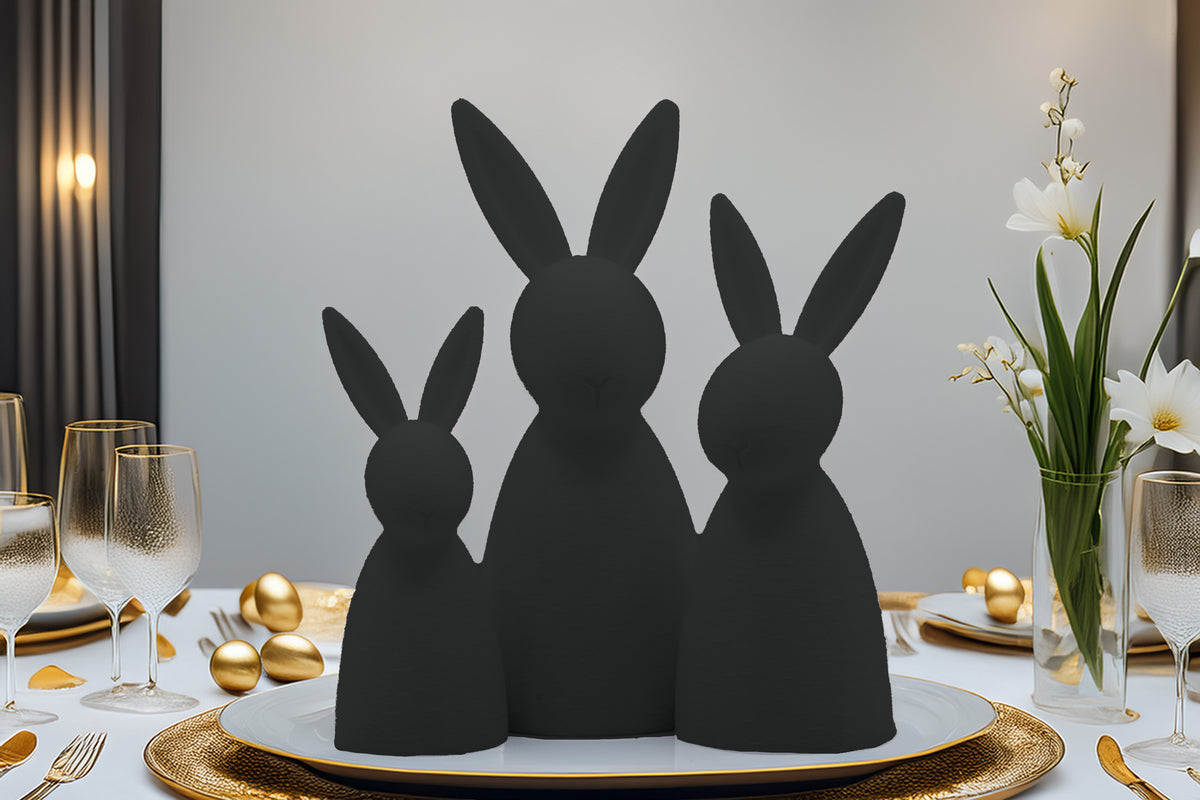 Moderne Deko-Hasen  stilvolle Osterdeko, minimalistisches Hasen-Design in verschiedenen Größen &amp; Farben, ideal für Frühling u. Ostern