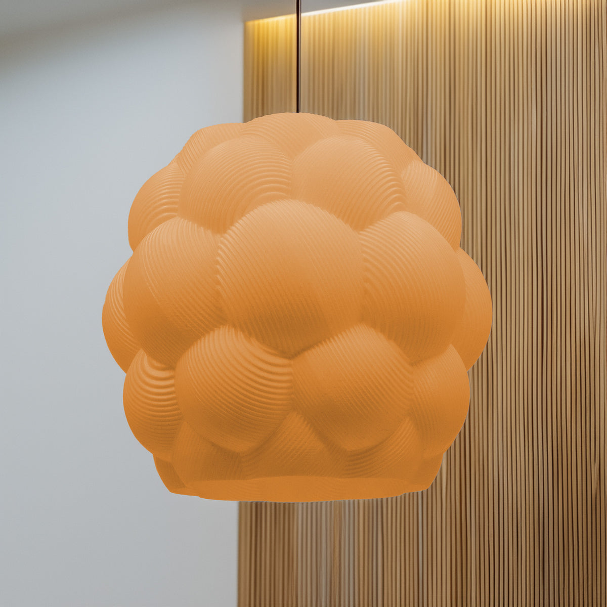 Moderner Lampenschirm  skulpturales Design, Wolkenform, 3D-gedruckt, ideal für Wohnzimmer, Schlafzimmer oder kreative Innenräume