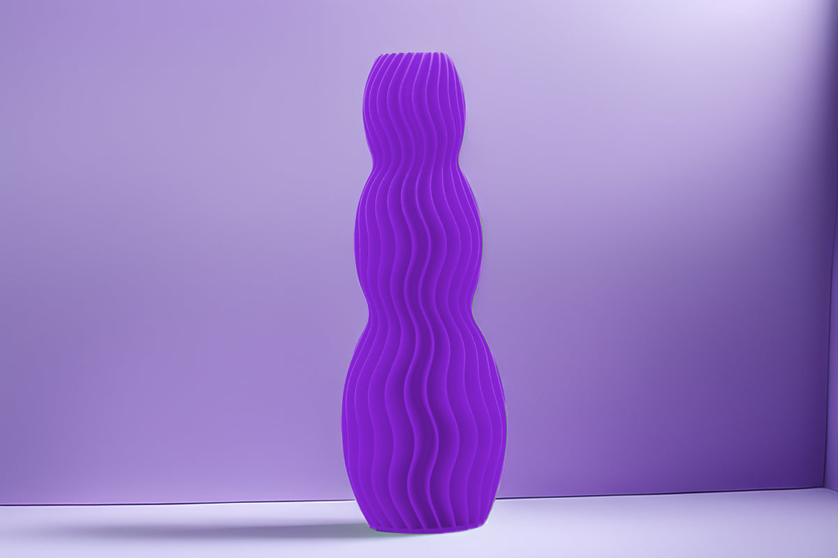 Moderne Vase, Wellen-Design, dekorative Blumenvase, minimalistische Skulptur, Geschenkidee, skandinavischer Wohnstil, elegante Deko
