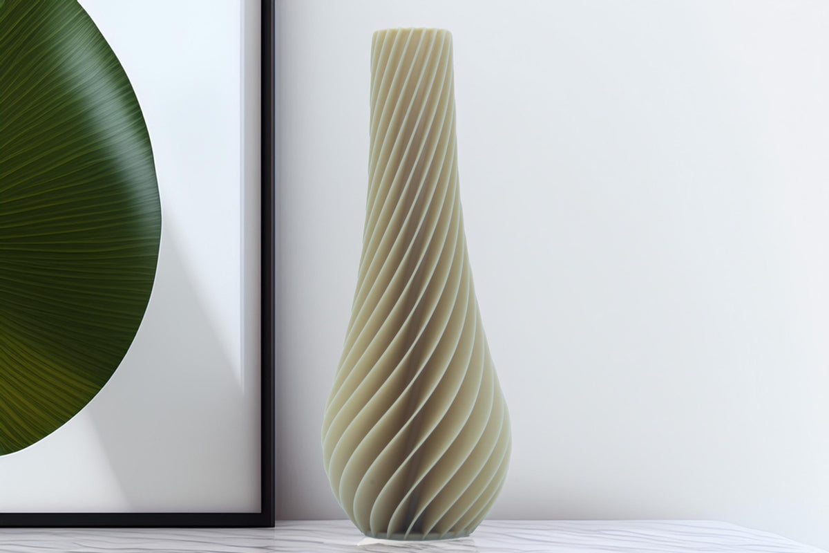 Moderne Vase, Wellen-Design, dekorative Blumenvase, minimalistische Skulptur, Geschenkidee, skandinavischer Wohnstil, elegante Deko