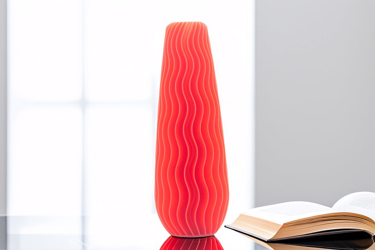 Moderne Vase, Wellen-Design, dekorative Blumenvase, minimalistische Skulptur, Geschenkidee, skandinavischer Wohnstil, elegante Deko