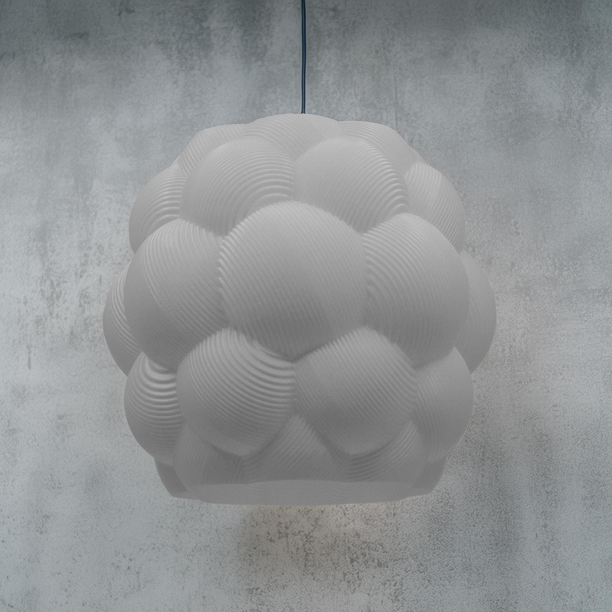 Moderner Lampenschirm  skulpturales Design, Wolkenform, 3D-gedruckt, ideal für Wohnzimmer, Schlafzimmer oder kreative Innenräume