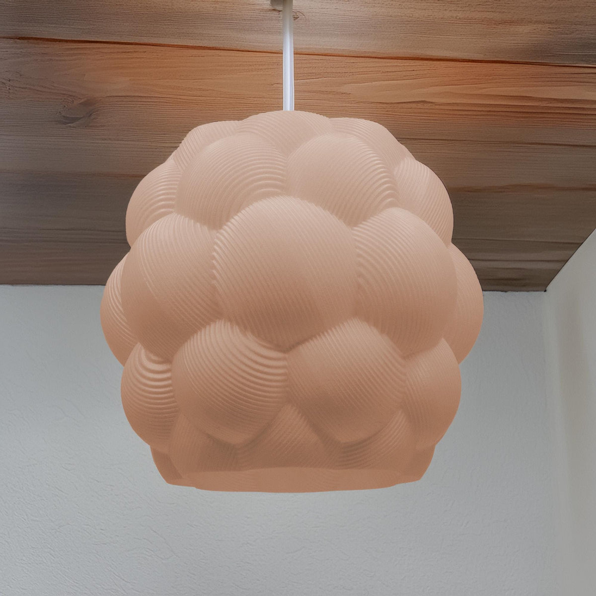 Moderner Lampenschirm  skulpturales Design, Wolkenform, 3D-gedruckt, ideal für Wohnzimmer, Schlafzimmer oder kreative Innenräume