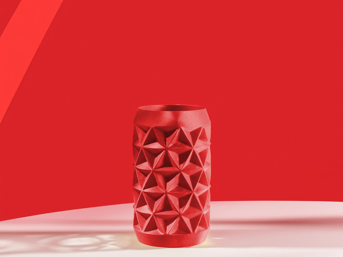 Moderne Kristallvase, geometrisches Design, skulpturale Dekovase, stilvolle Deko für modernes Wohnen