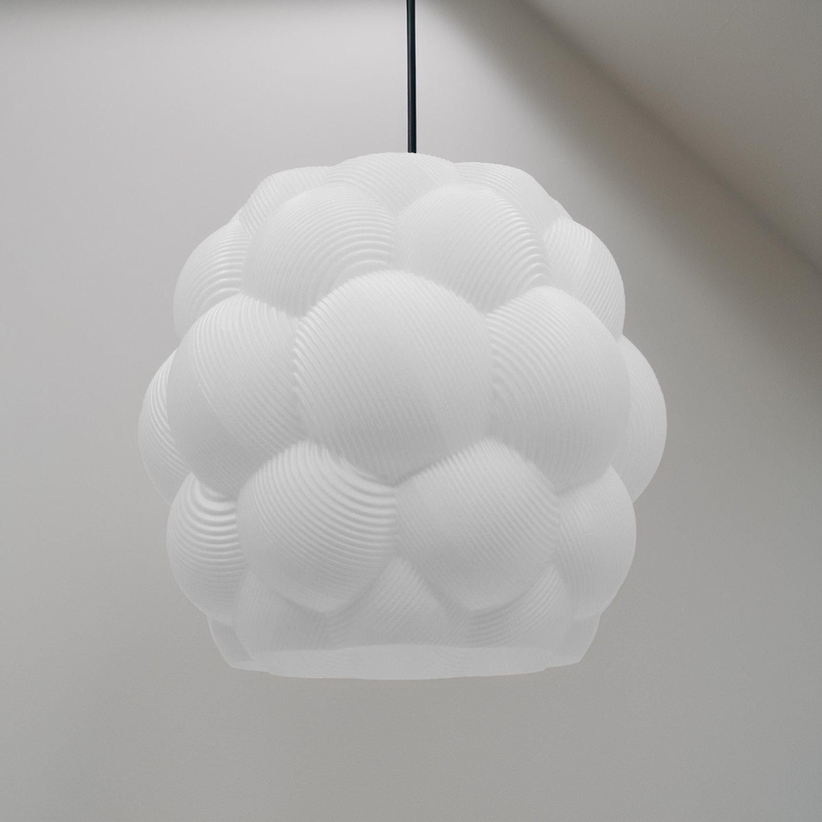 Moderner Lampenschirm  skulpturales Design, Wolkenform, 3D-gedruckt, ideal für Wohnzimmer, Schlafzimmer oder kreative Innenräume