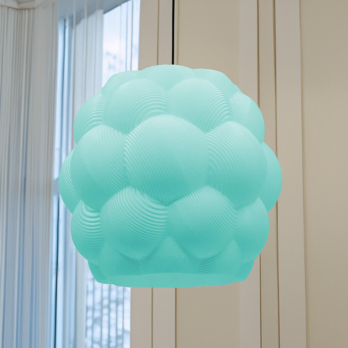 Moderner Lampenschirm  skulpturales Design, Wolkenform, 3D-gedruckt, ideal für Wohnzimmer, Schlafzimmer oder kreative Innenräume