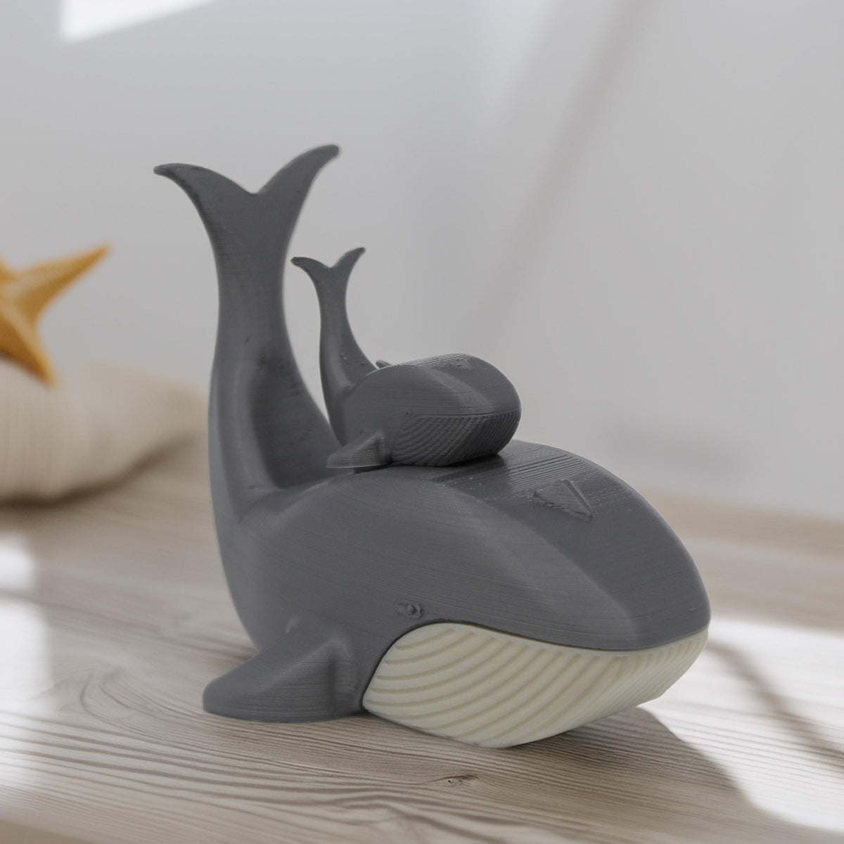 Walfisch Geschenkbox  kreative Wal-Aufbewahrung, Geschenkidee zum Muttertag oder Vatertag, maritimes Design, Wal mit Deckel