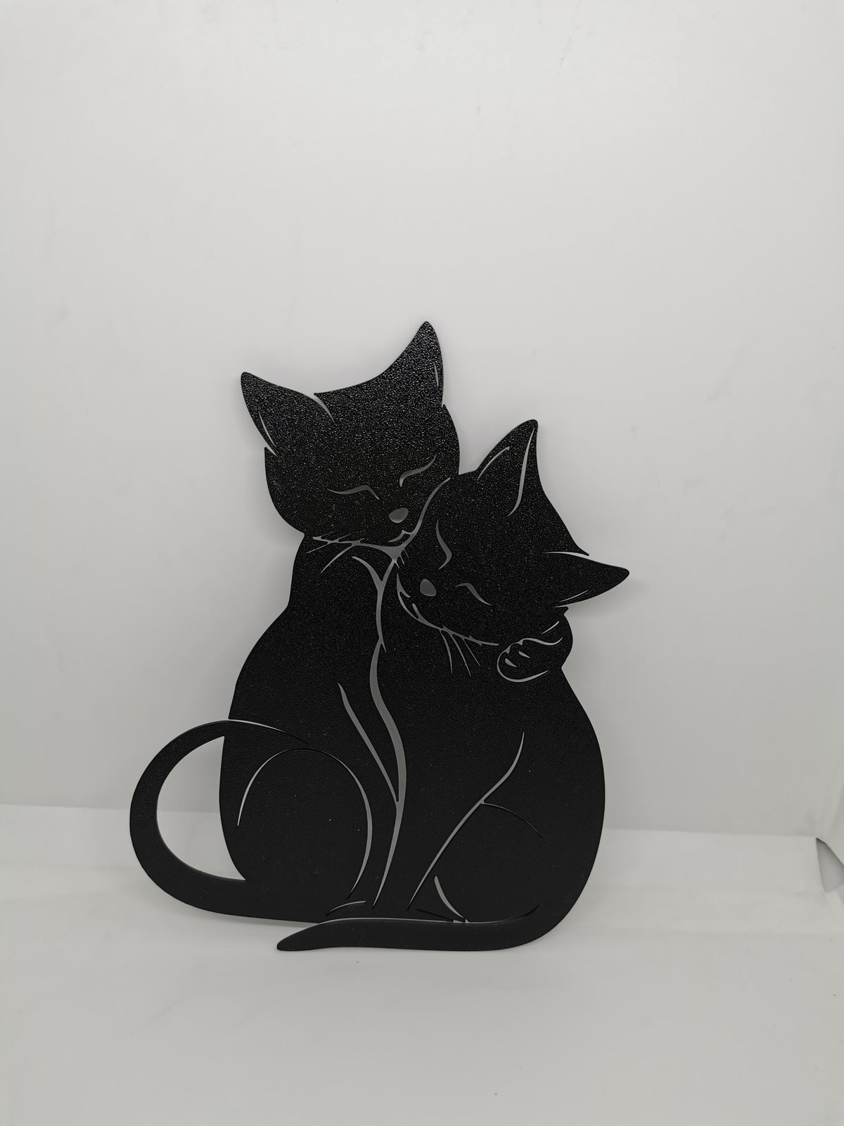 Katzen Wandbild, romantische Katzen-Silhouette, moderne Wanddeko, perfekt für Katzenliebhaber